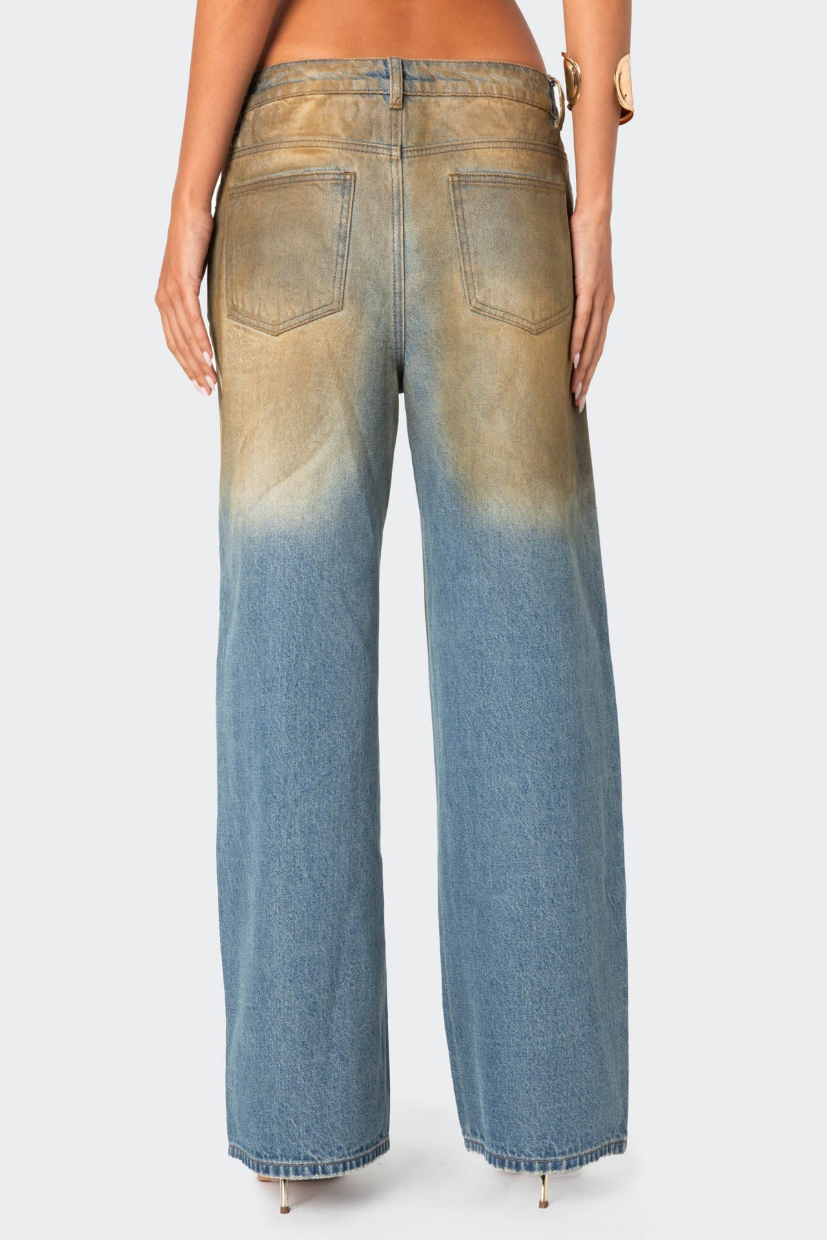 Muddy Washed Low Rise Jeans - Image 4