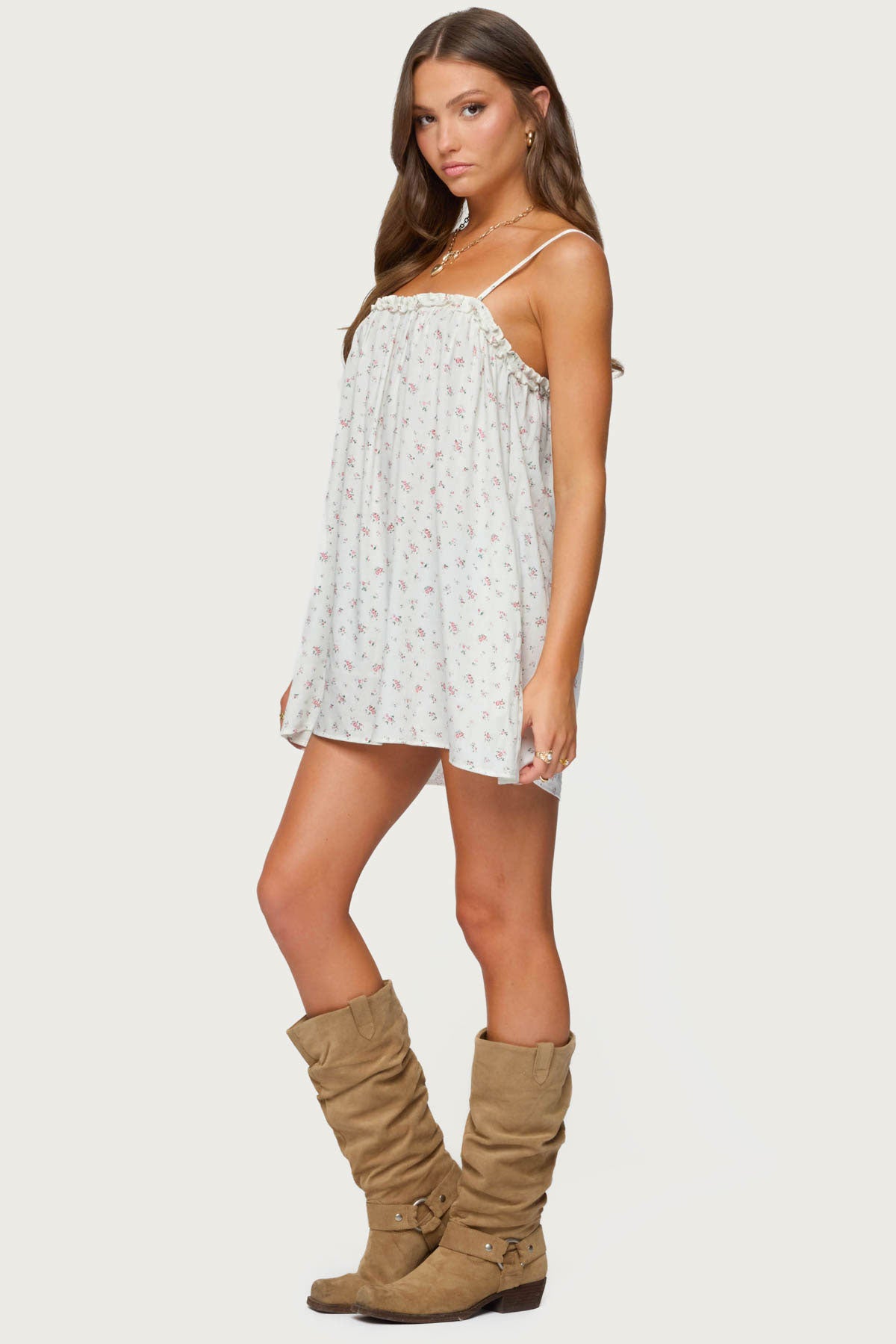 Patti Floral Mini Dress - Image 3
