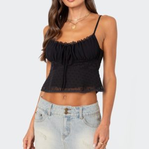 Wendy Tie Back Lacey Top