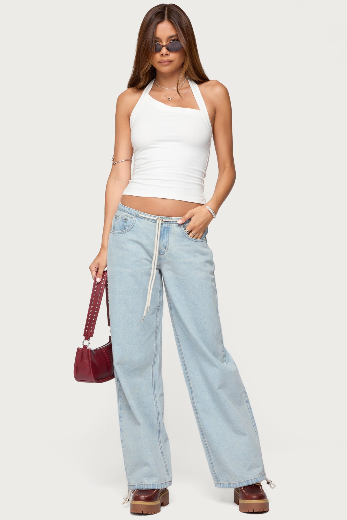 Kylan Asymmetric Halter Top - Image 5