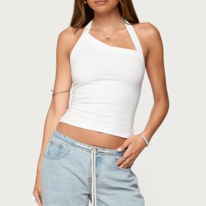 Kylan Asymmetric Halter Top