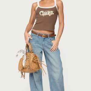 Korie Barrel Leg Low Rise Jeans