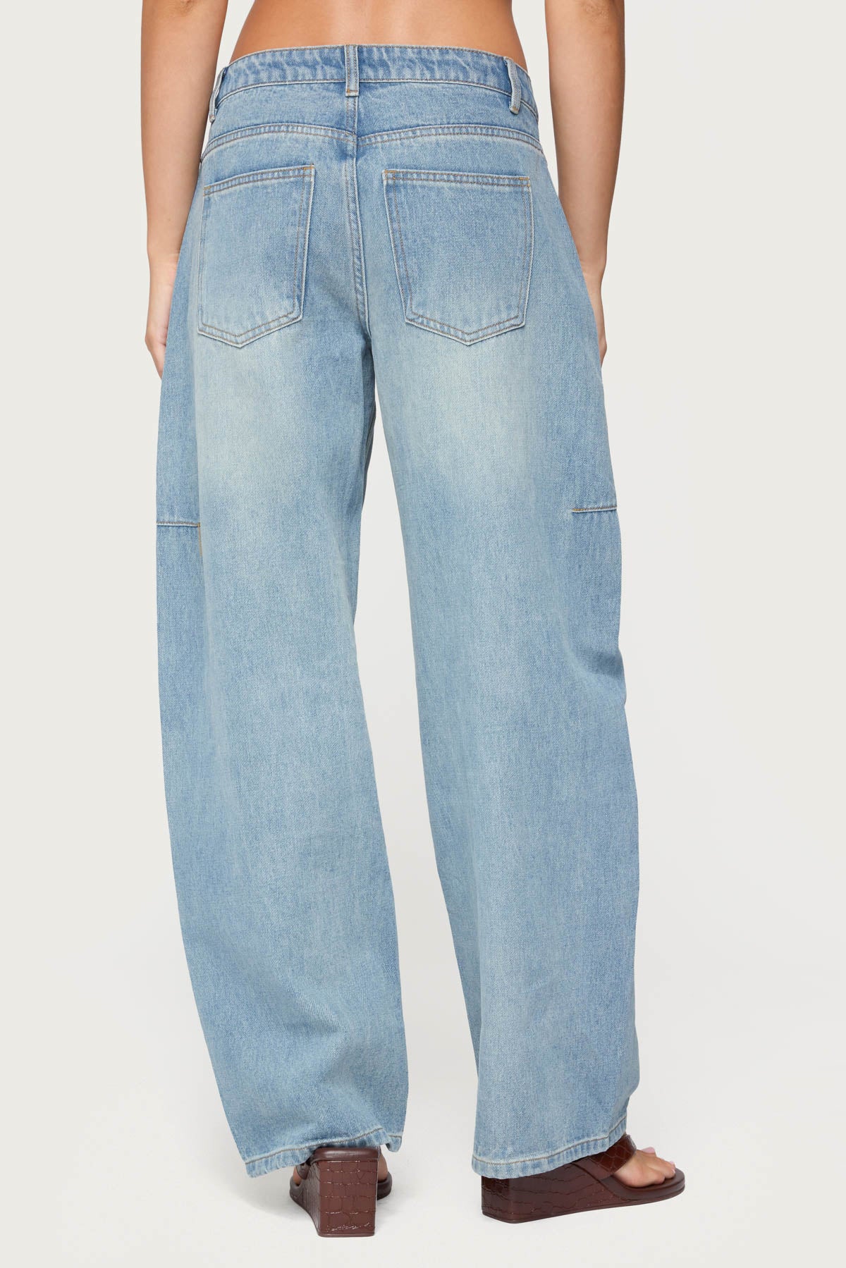 Korie Barrel Leg Low Rise Jeans - Image 5
