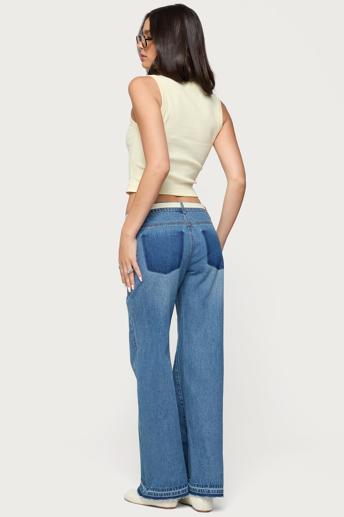 Nerissa Low Rise Flared Jeans - Image 2