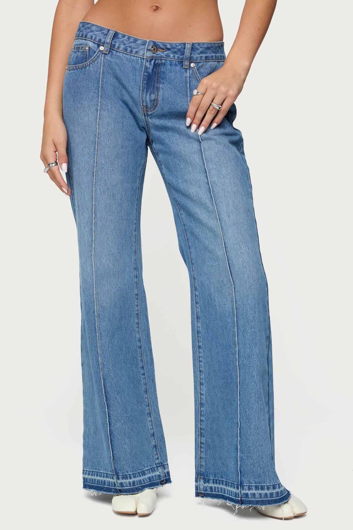 Nerissa Low Rise Flared Jeans - Image 3