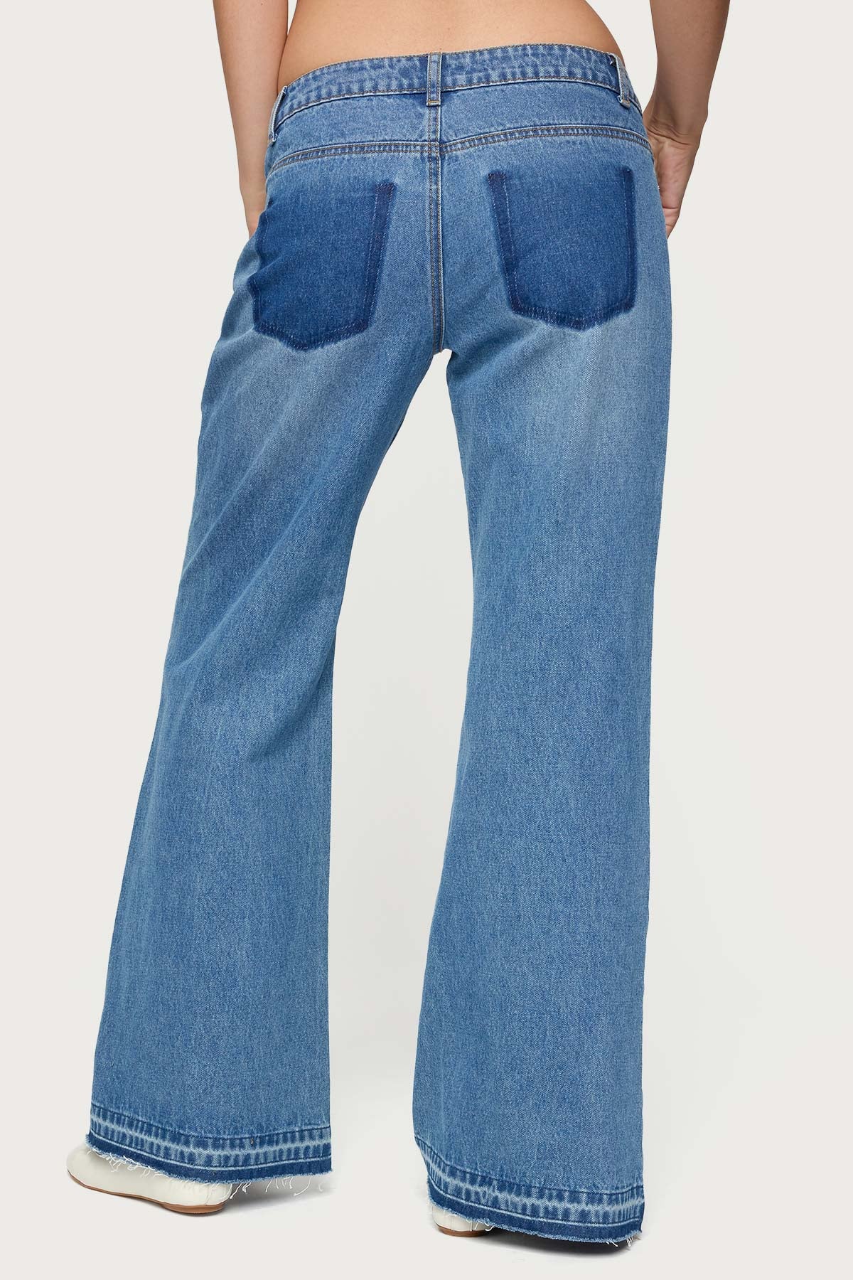 Nerissa Low Rise Flared Jeans - Image 5