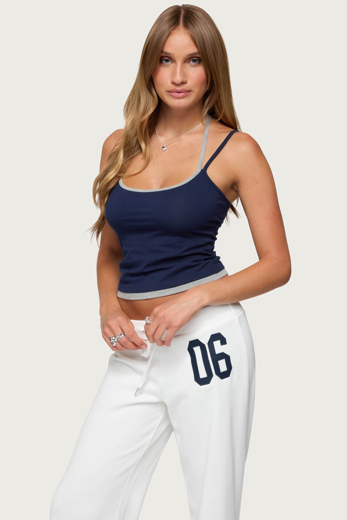 Roya Layered Halter Tank Top - Image 3