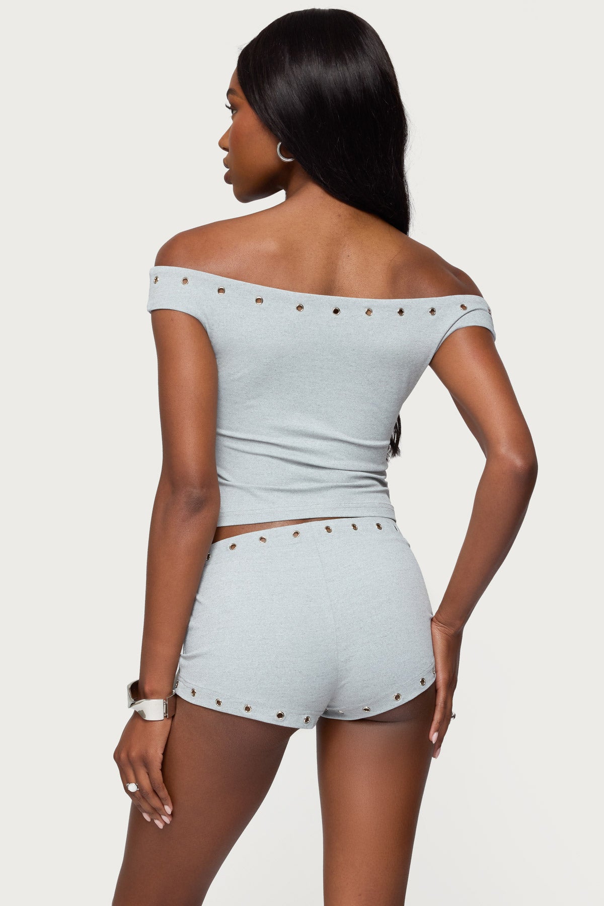 Neriah Grommet Off Shoulder Top - Image 4