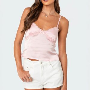 Imani Satin Effect Tank Top