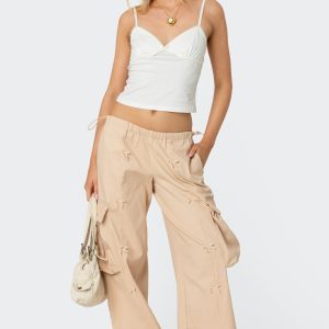 Bow Trim Cargo Parachute Pants