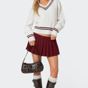 Kristen Pleated Mini Skort