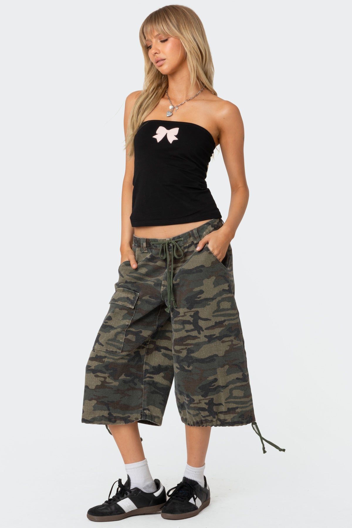 Camo Cargo Bermuda Shorts - Image 4