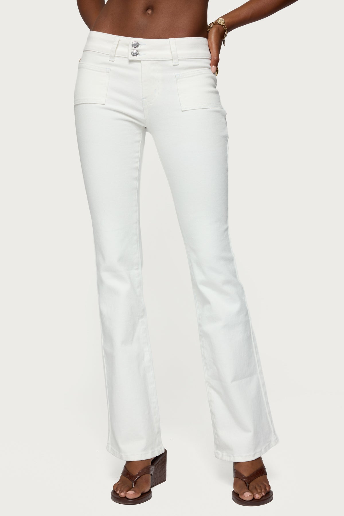 Mattea Low Rise Flared Jeans - Image 2