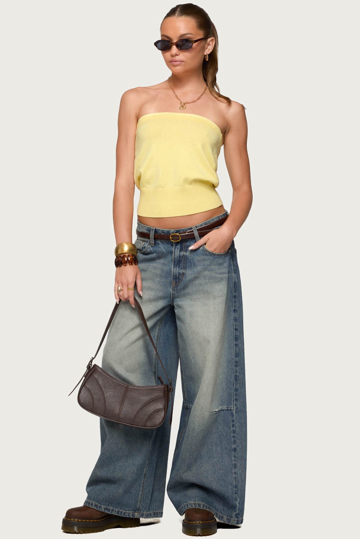 Philipa Strapless Knit Top - Image 2