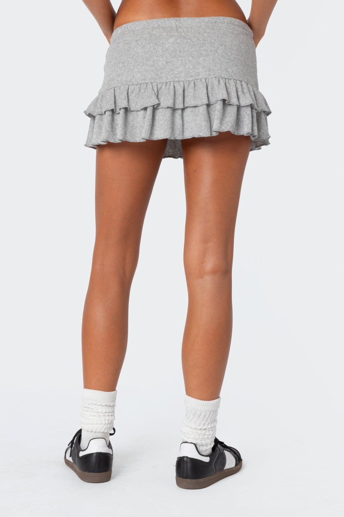 Delia Ruffled Terry Mini Skort - Image 5