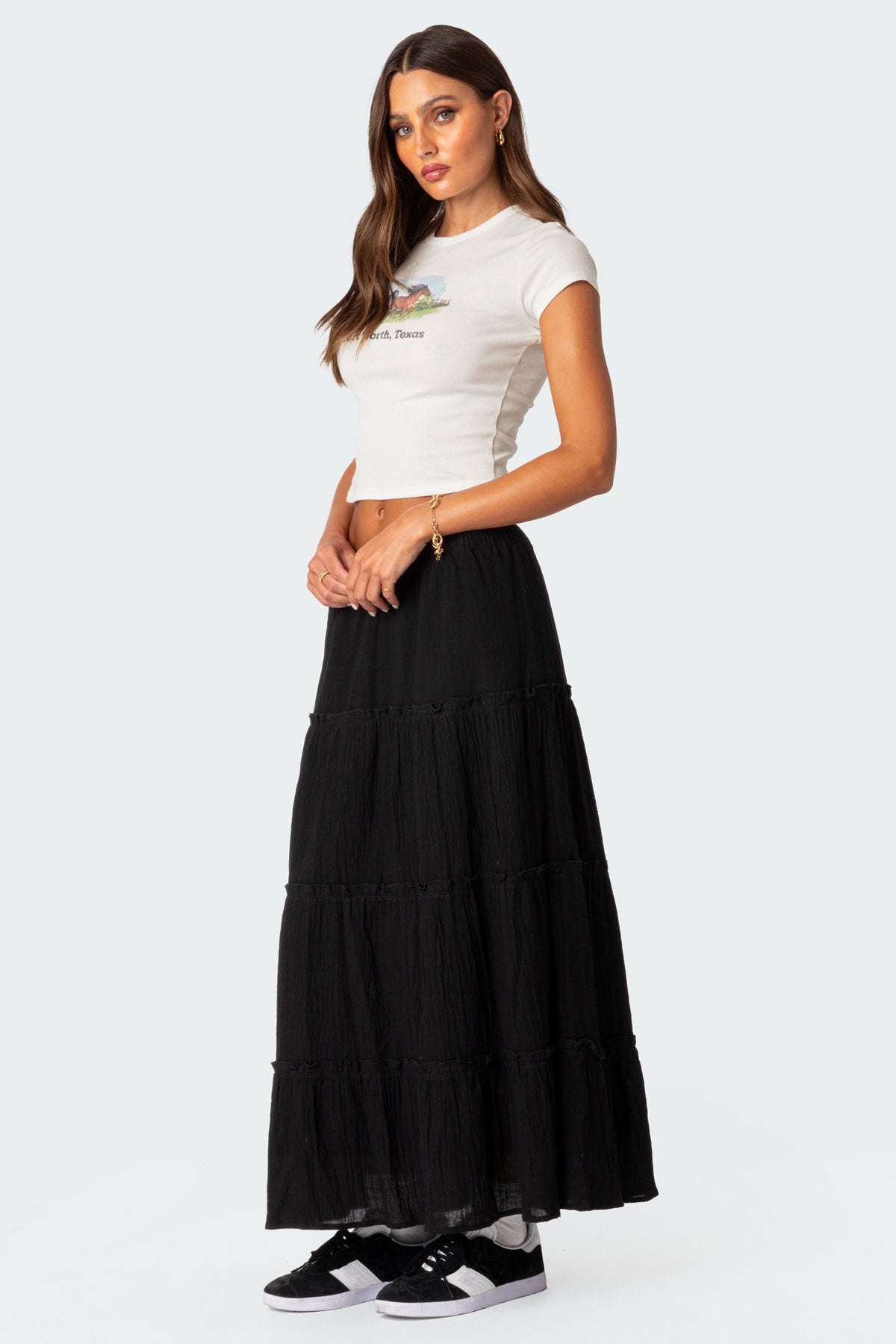 Charlotte Tiered Maxi Skirt - Image 2