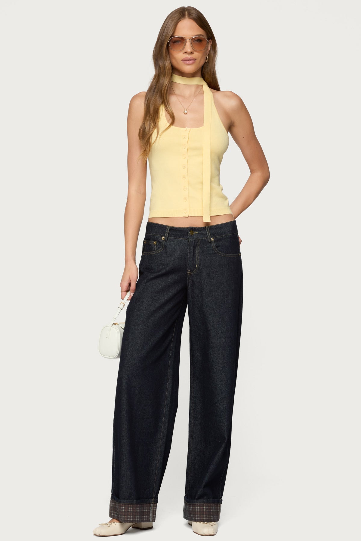 Two Piece Knit Halter Top - Image 3