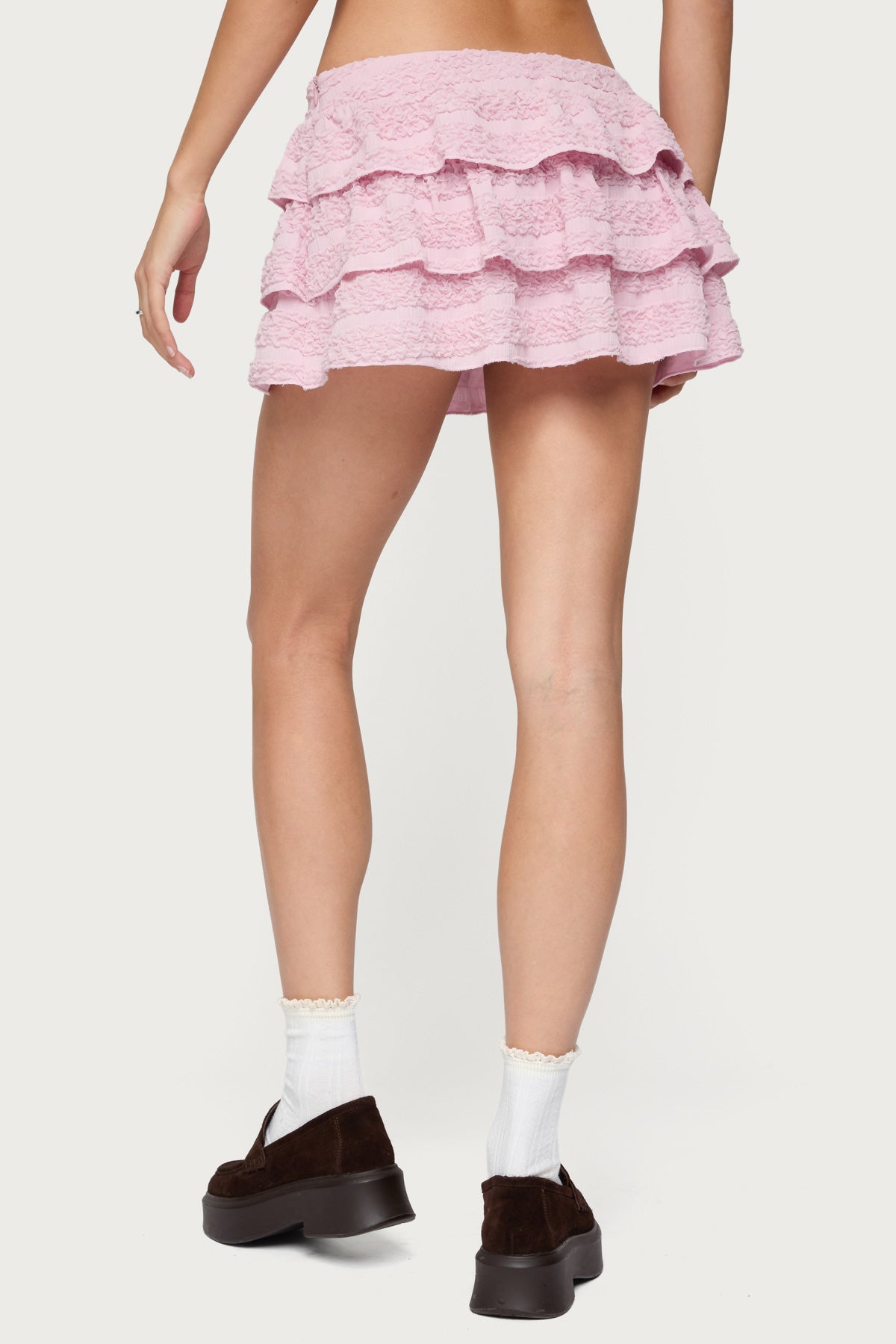 Margaux Textured Ruffle Mini Skort - Image 5