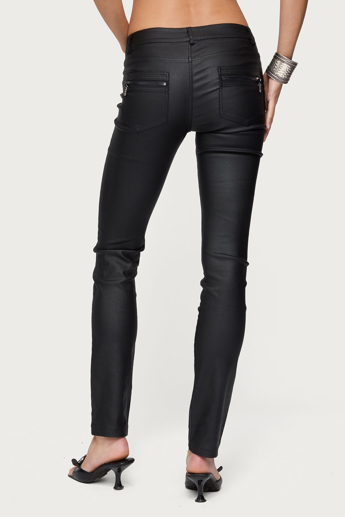 Kaede Faux Leather Skinny Jeans - Image 5