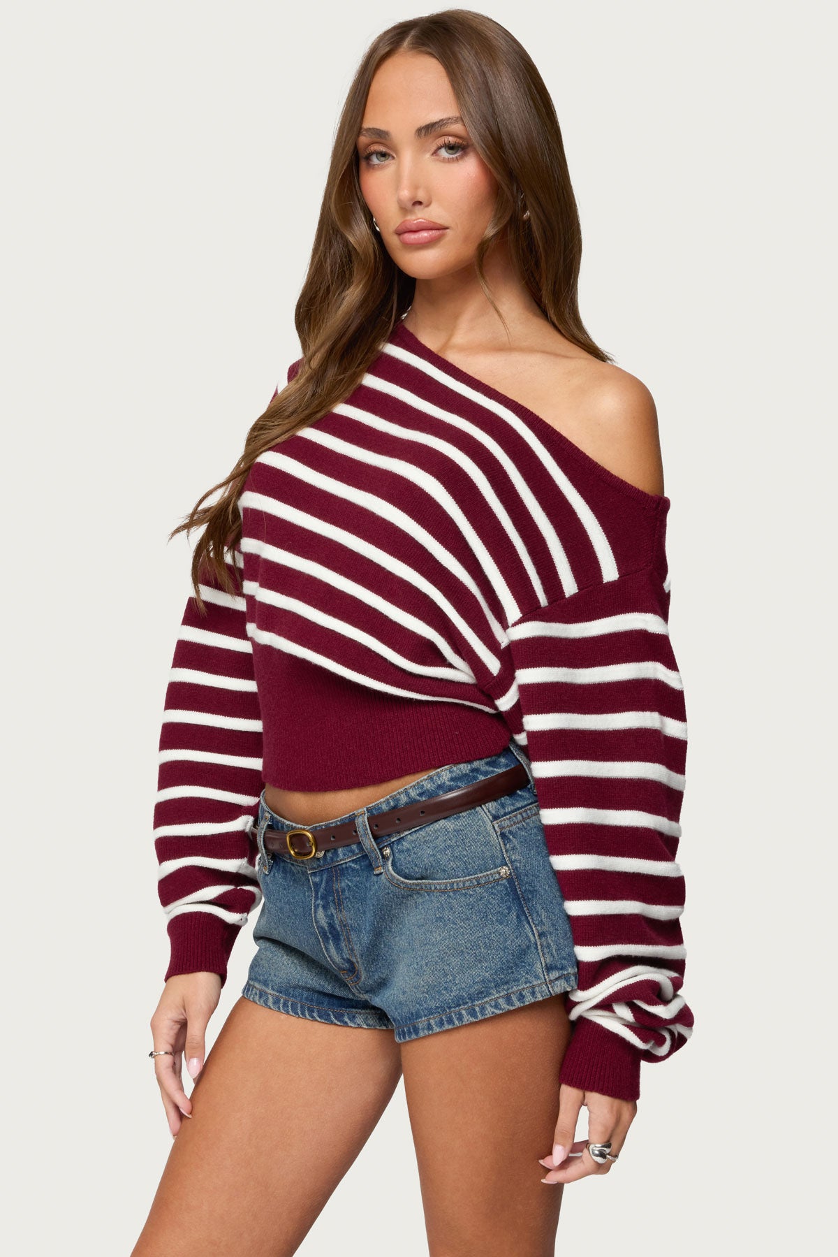 Mika Off Shoulder Oversized Sweater - Image 4