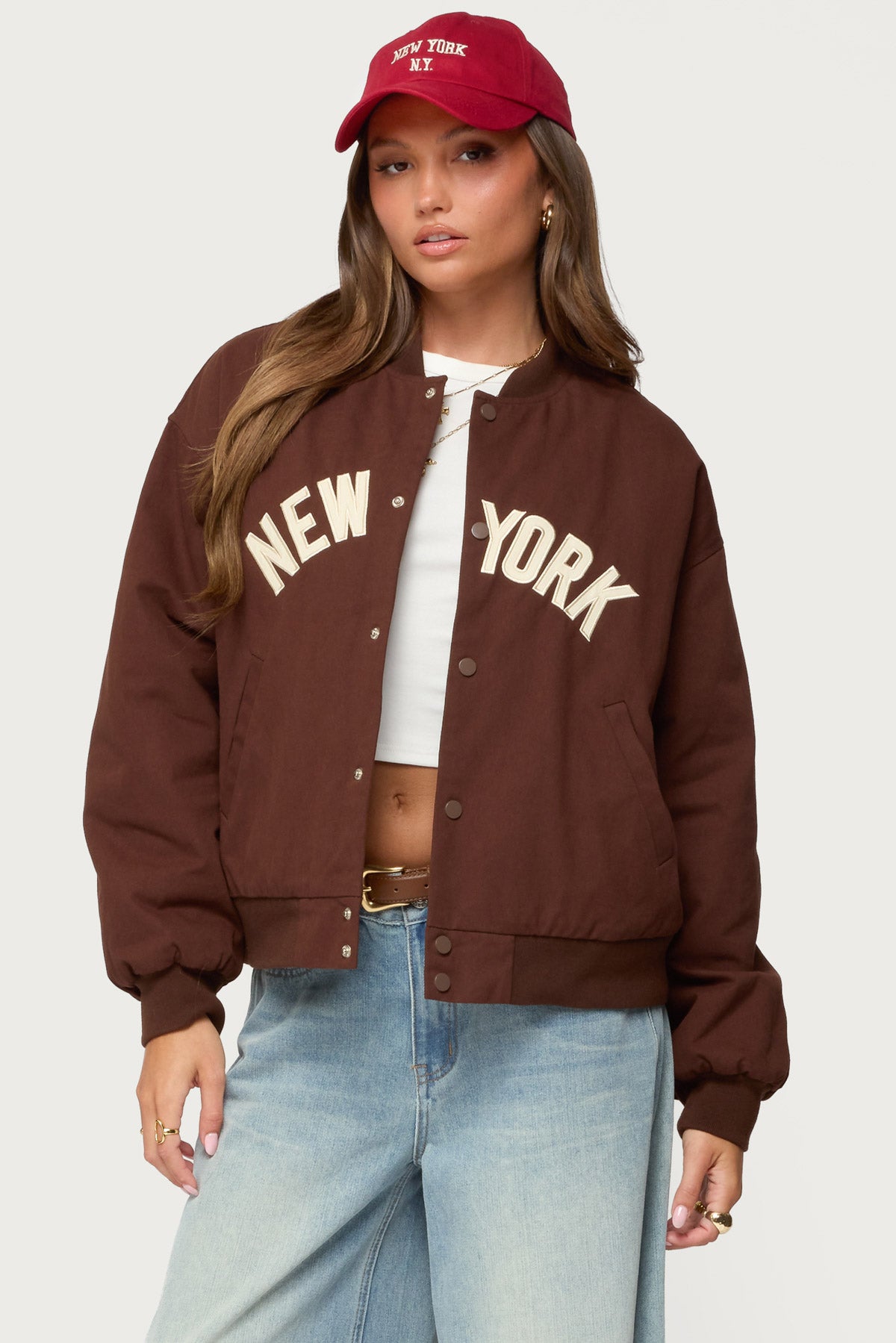 Big Apple Oversized Bomber Jacket - Image 2