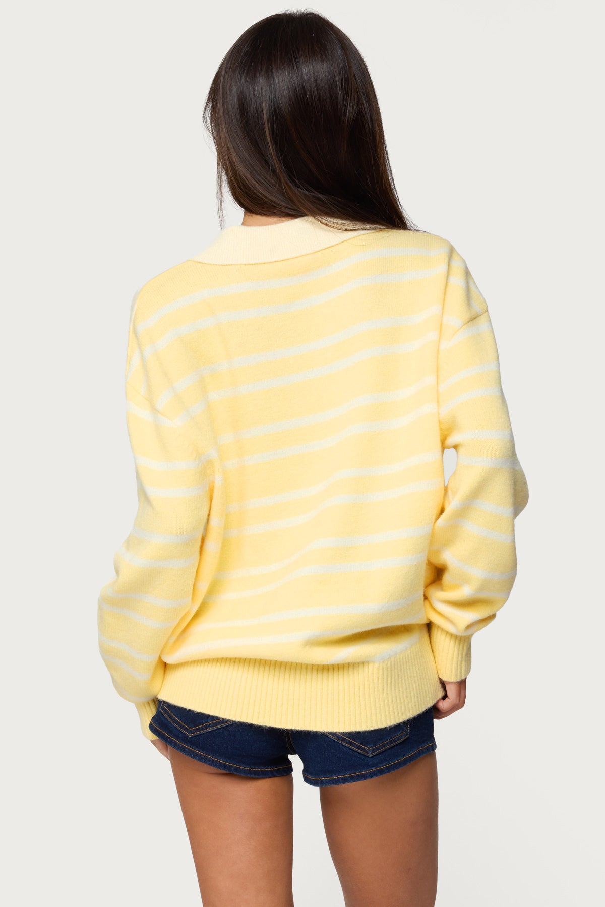 Rilynn Striped Polo Sweater - Image 5