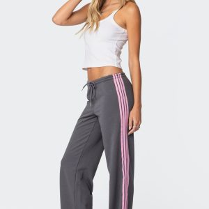 Averie Contrast Striped Sweatpants