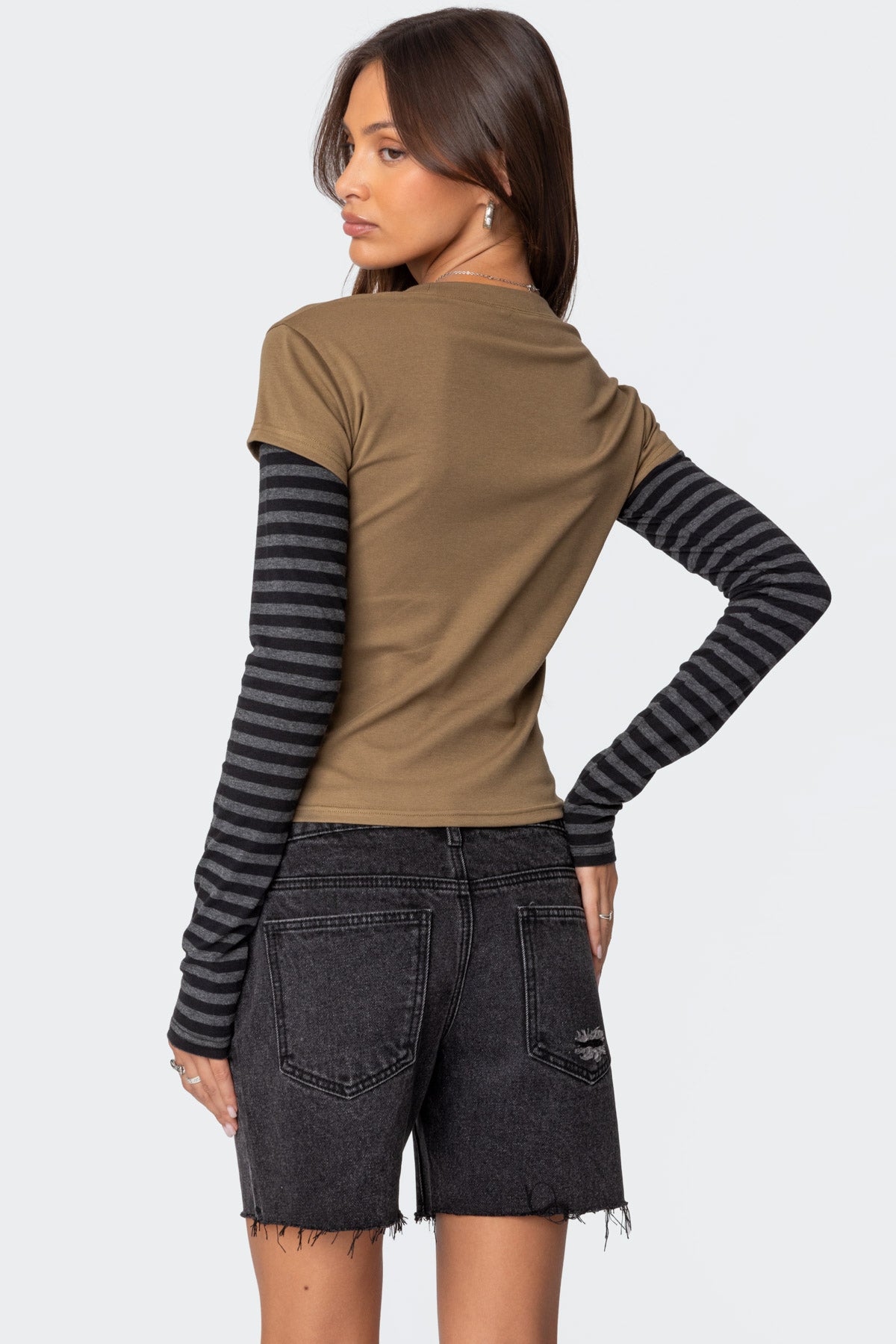 Eliana Layered Long Sleeve T Shirt - Image 5