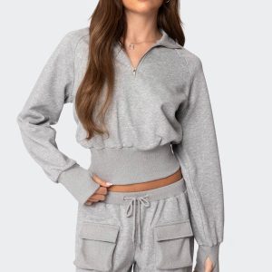 Bailey French Terry Quarter Zip Top