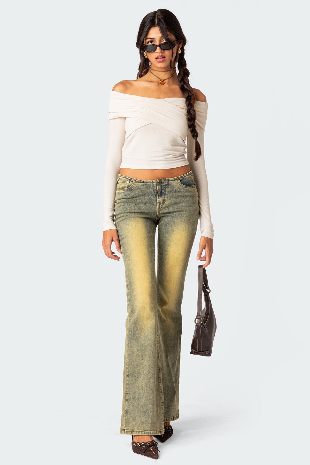 Crossover Off Shoulder Top - Image 5