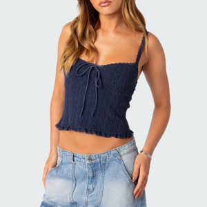 Lacey Knit Tank Top