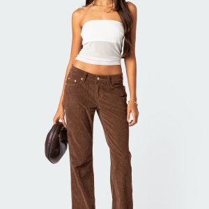 Corduroy Bootcut Flared Pants