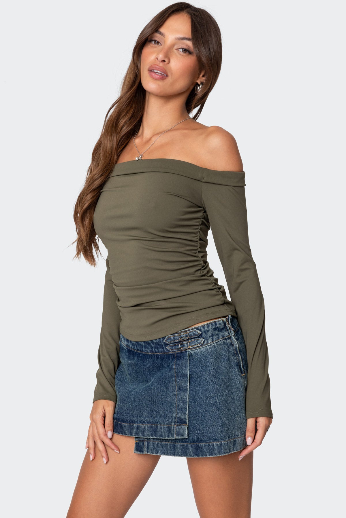 Celly Rolled Off Shoulder Top - Image 3