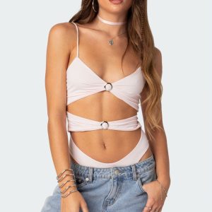 Amethyst Cut Out Bodysuit