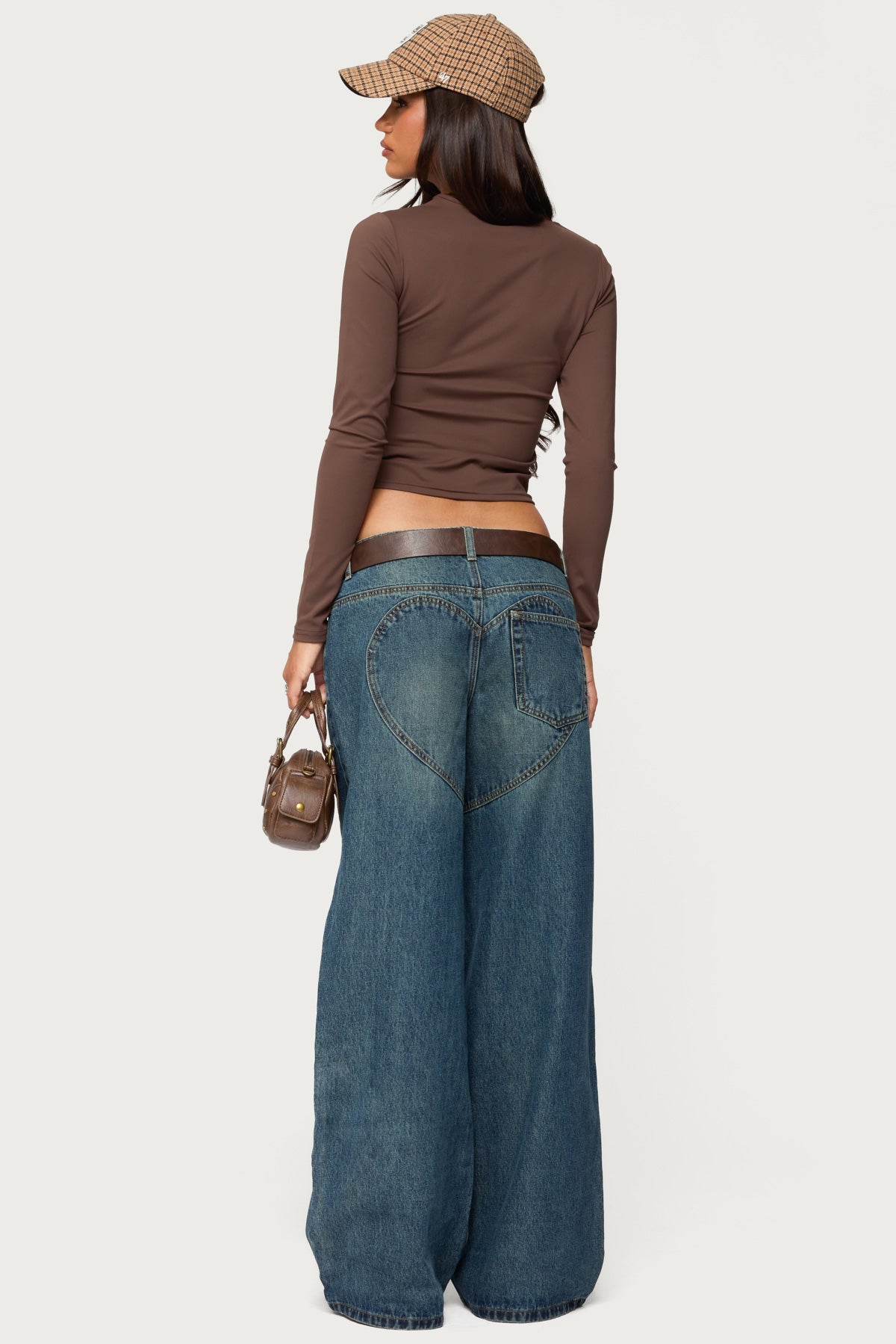 Heartly Low Rise Straight Leg Jeans