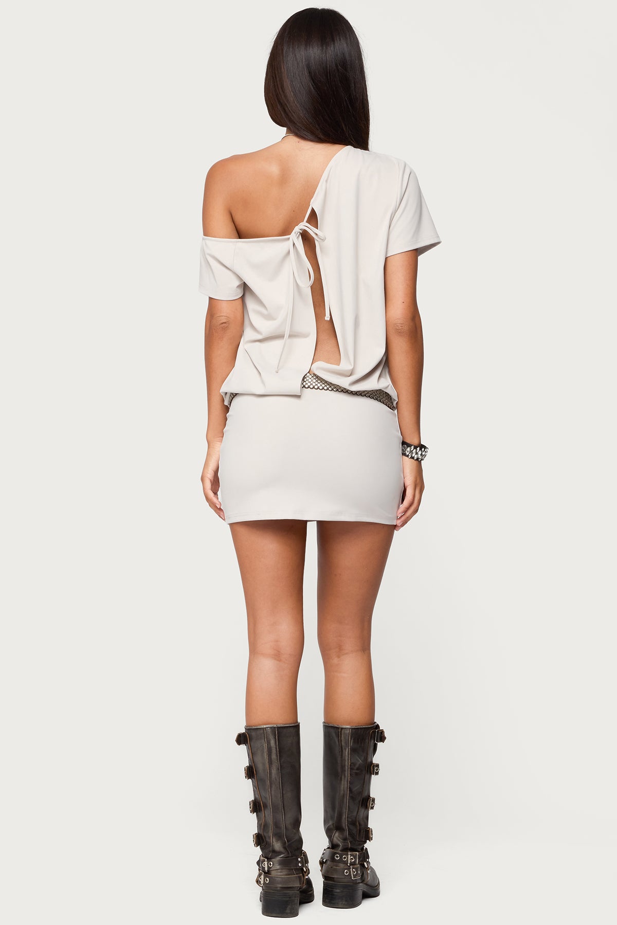Dorie Off Shoulder Cut Out Mini Dress - Image 2
