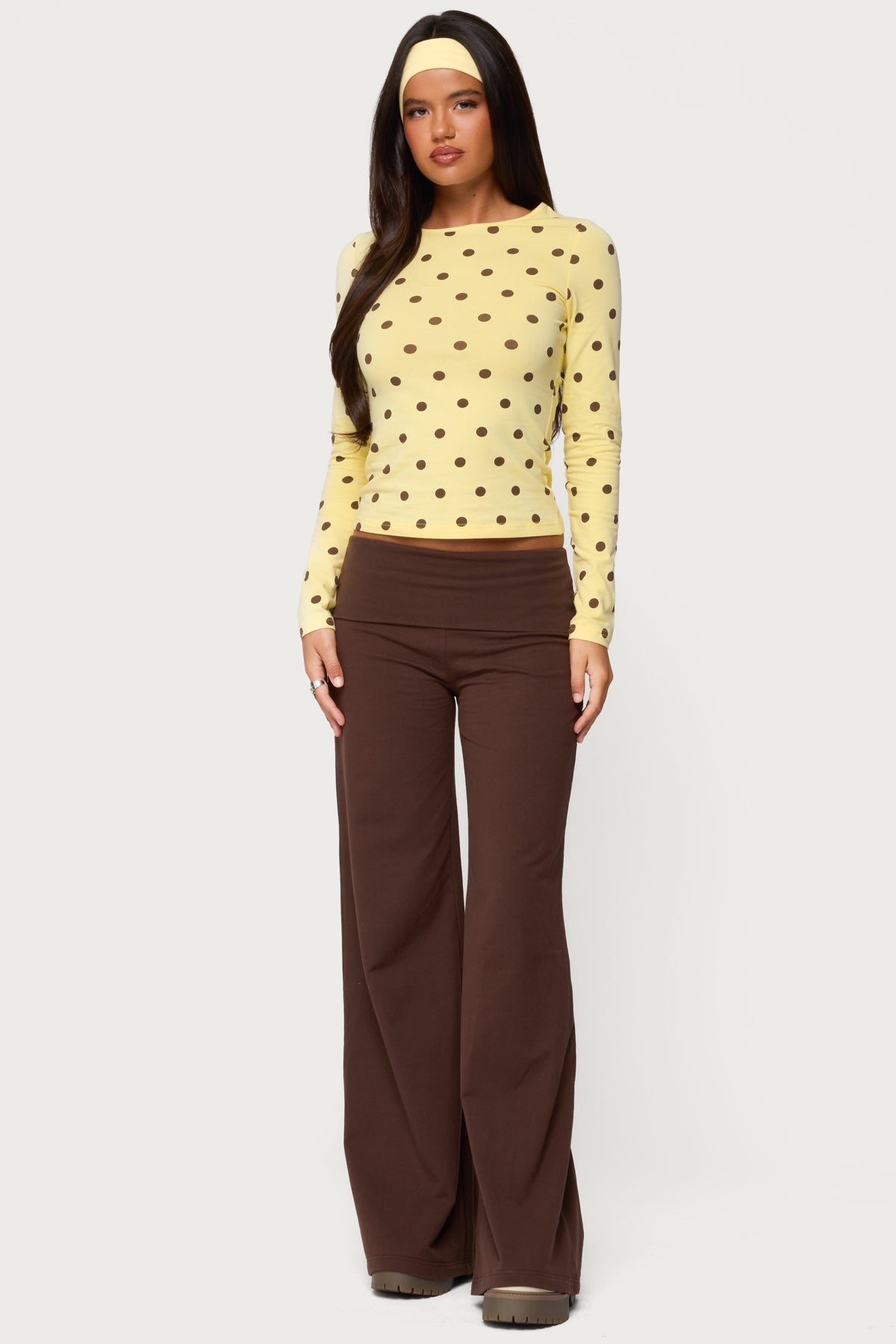 Maricelle Polka Dot Long Sleeve T Shirt - Image 2