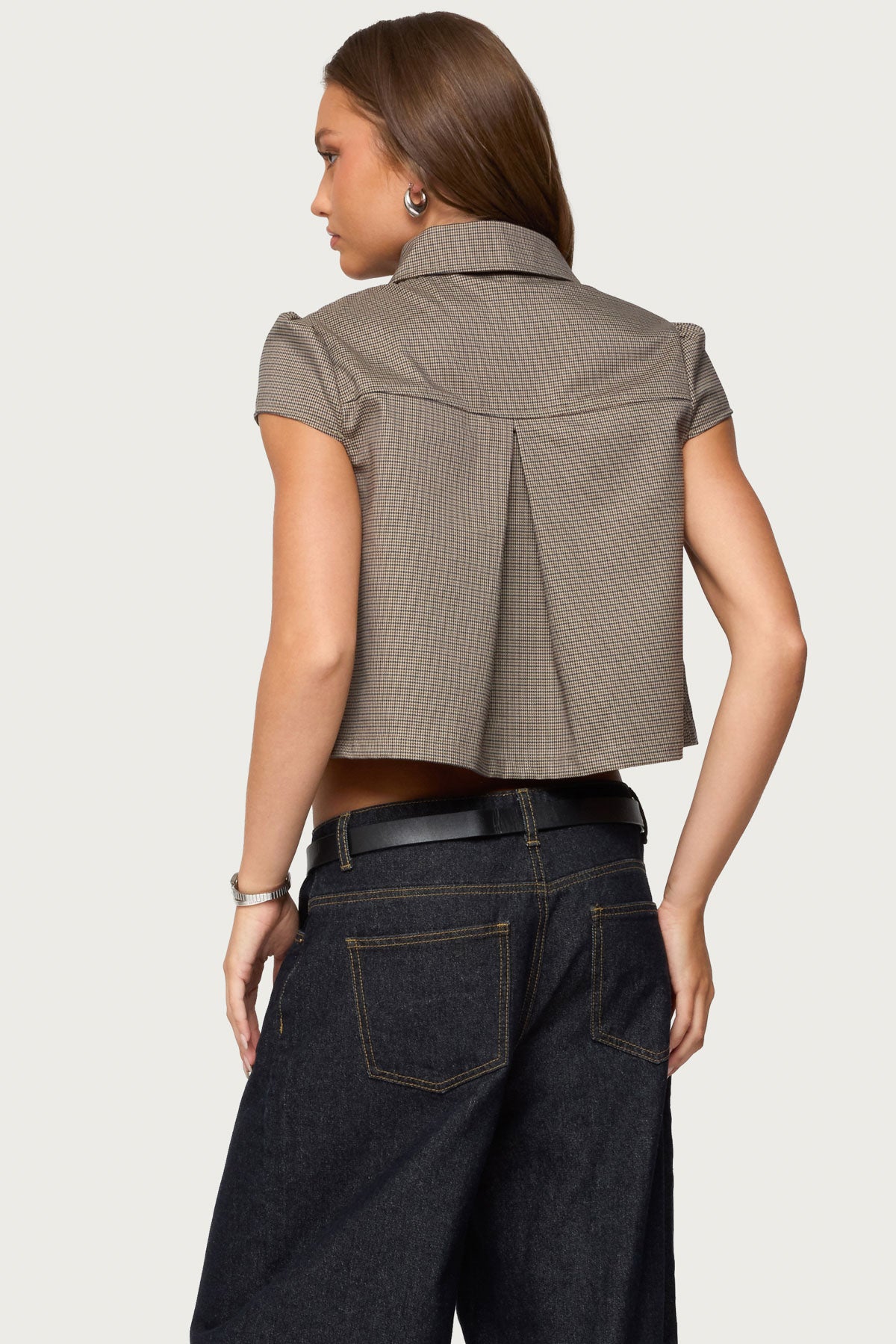 Haislee Plaid Tailored Shirt - Image 5