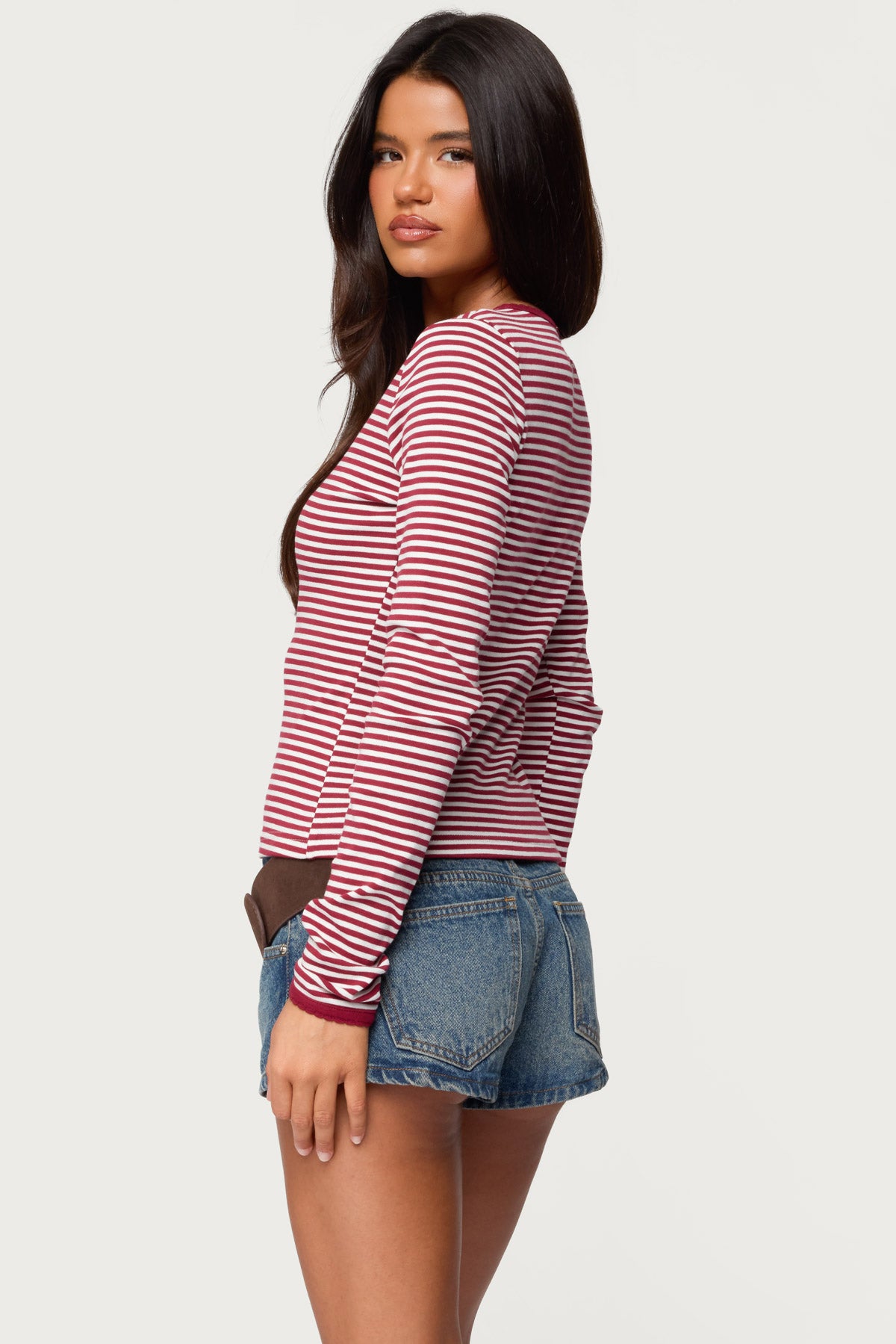 Rayla Striped Button Up Top - Image 4
