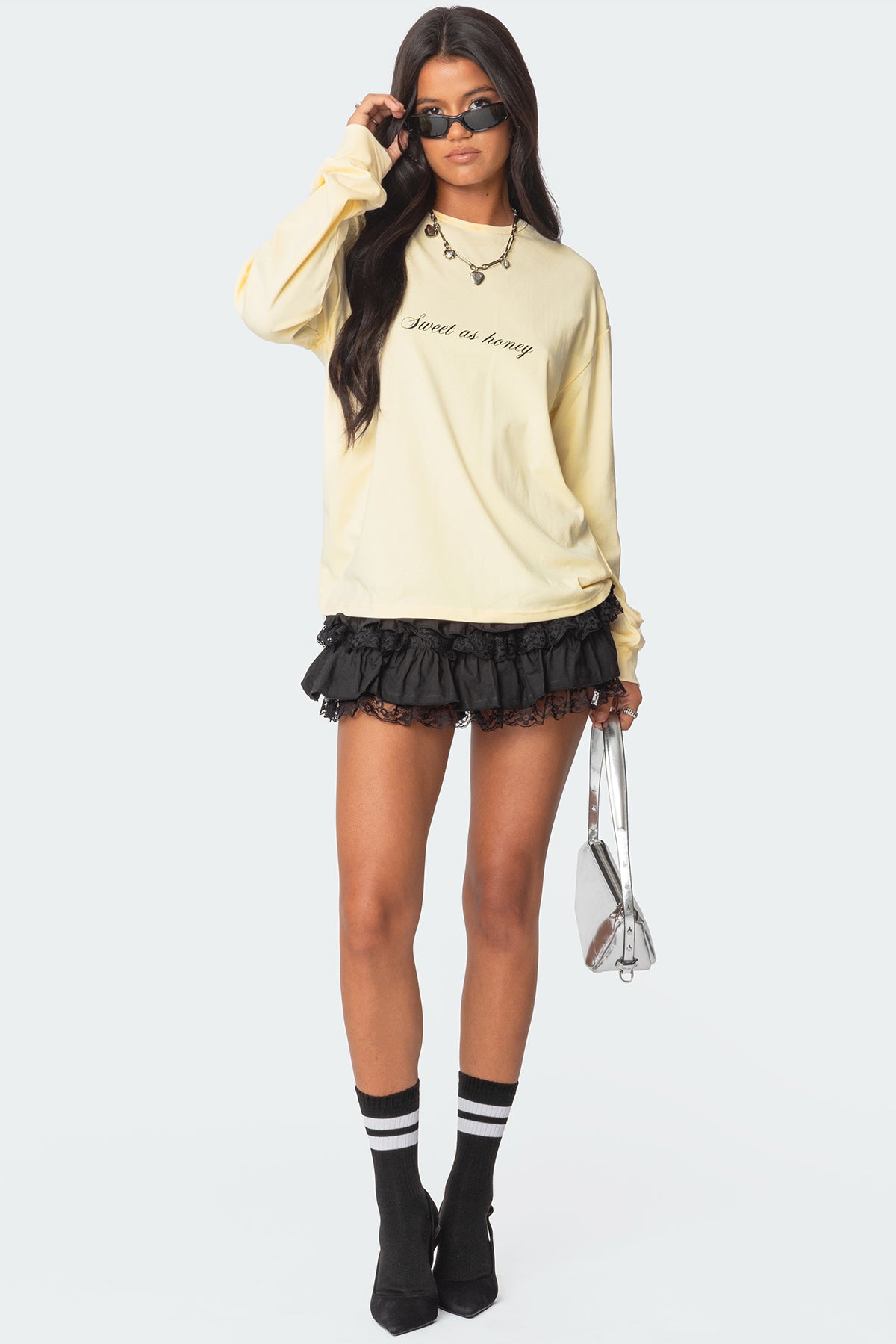 Honeybee Oversized Long Sleeve T Shirt - Image 2