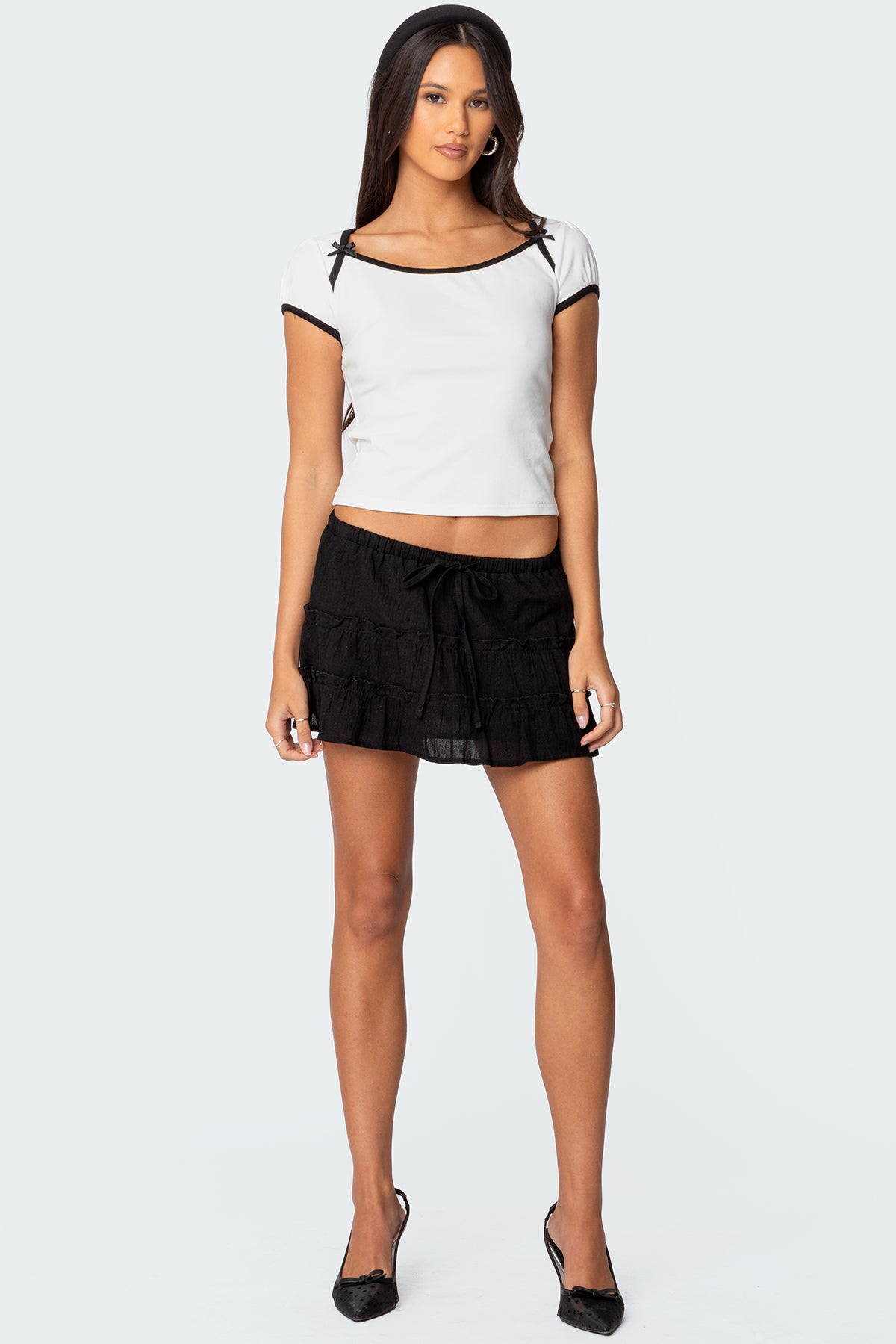 Lora Tiered Mini Skirt - Image 5