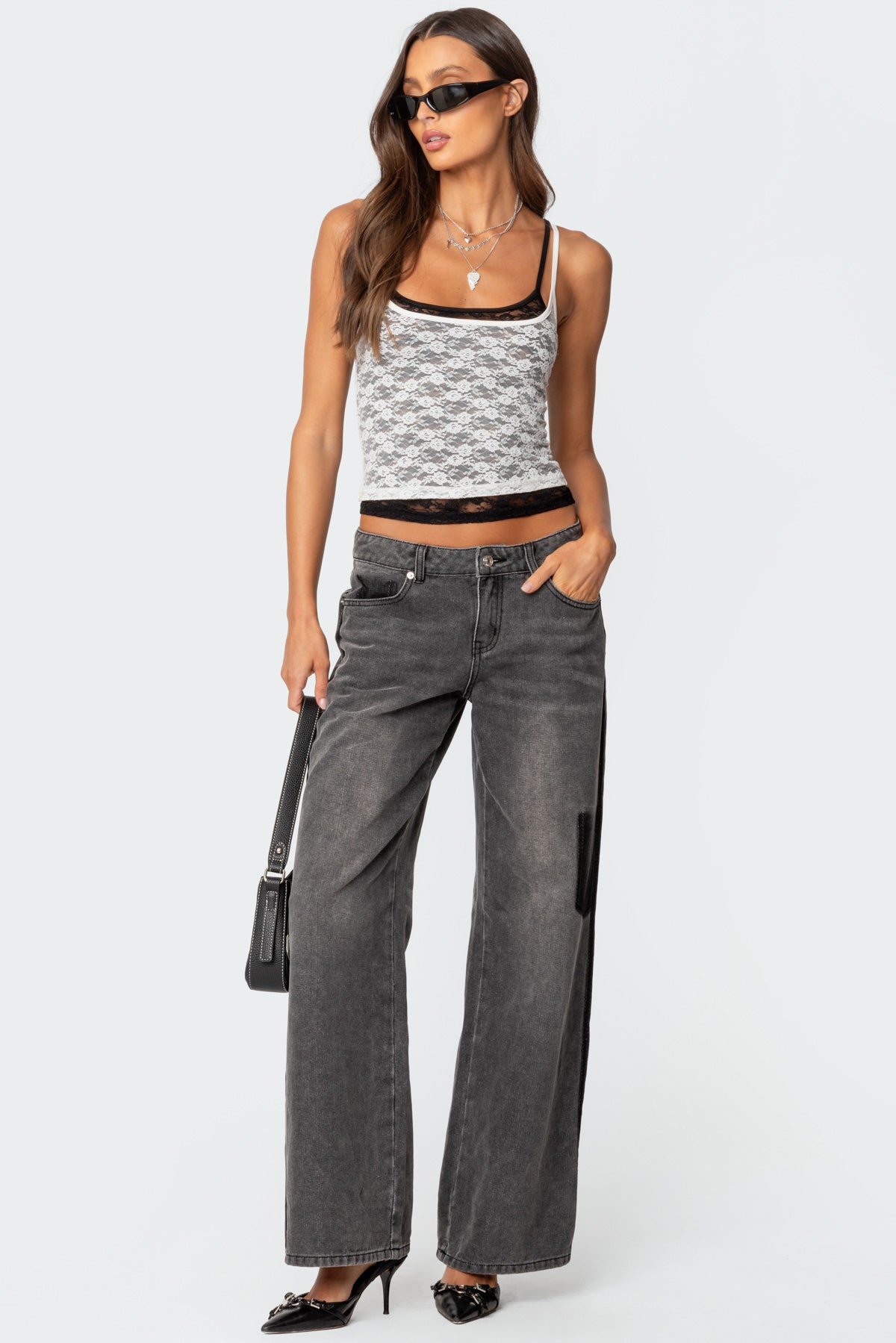 Wynnie Layered Lace Tank Top - Image 2