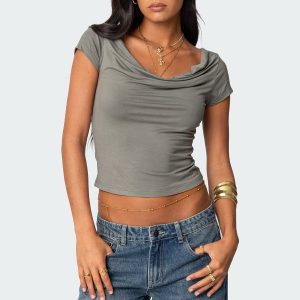 Javi Cowl Neck Top