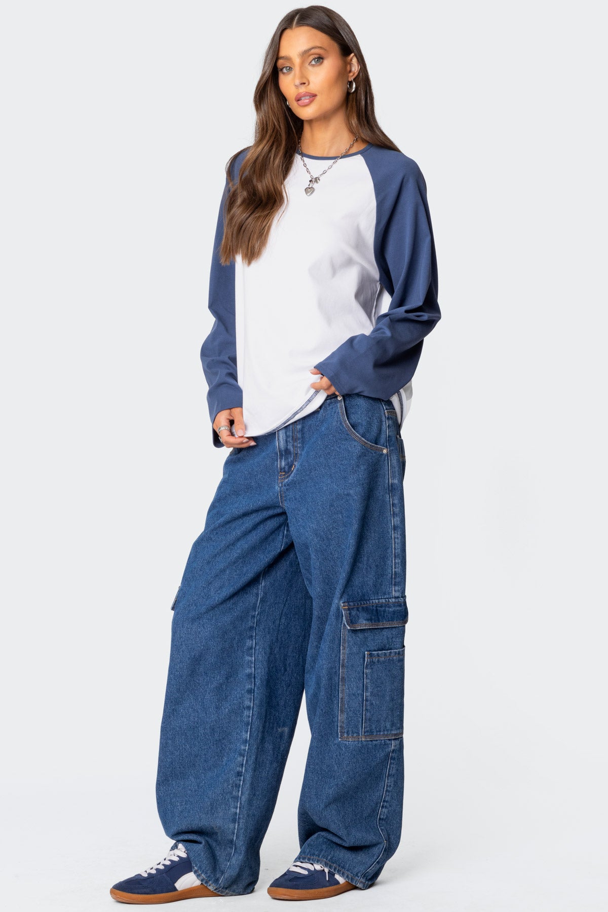 Oversized Raglan Long Sleeve T Shirt - Image 4