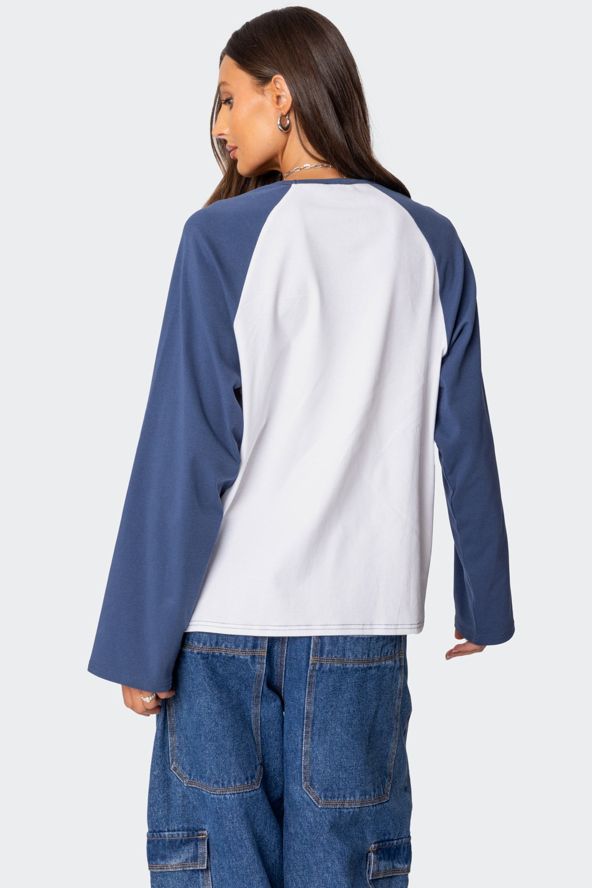Oversized Raglan Long Sleeve T Shirt - Image 5