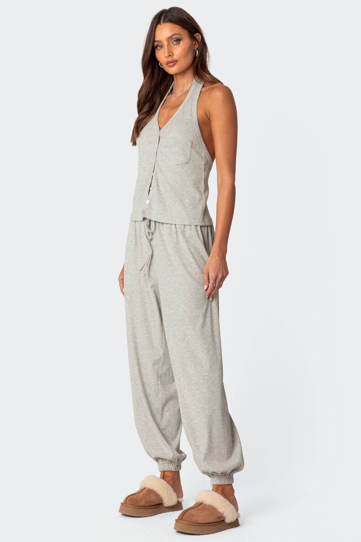 Rosanna Waffle Pajama Sweatpants - Image 3