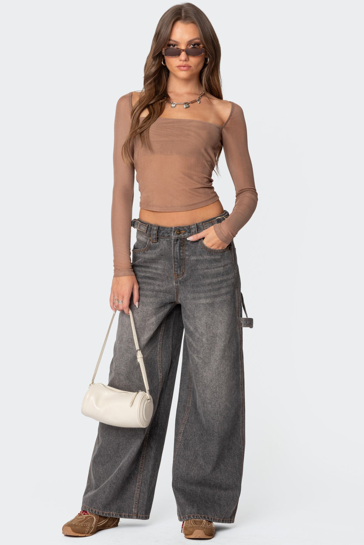 Baggy Washed Low Rise Carpenter Jeans - Image 5