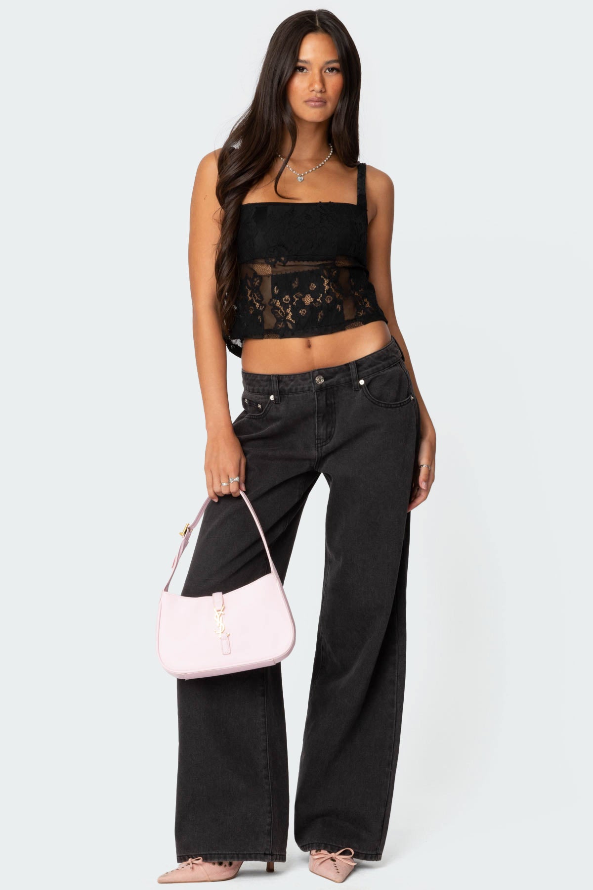 Gwyn Mixed Lace Top - Image 2