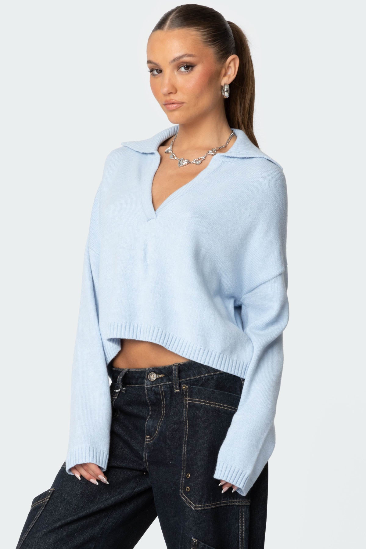 Marcie Oversize Cropped Sweater - Image 3