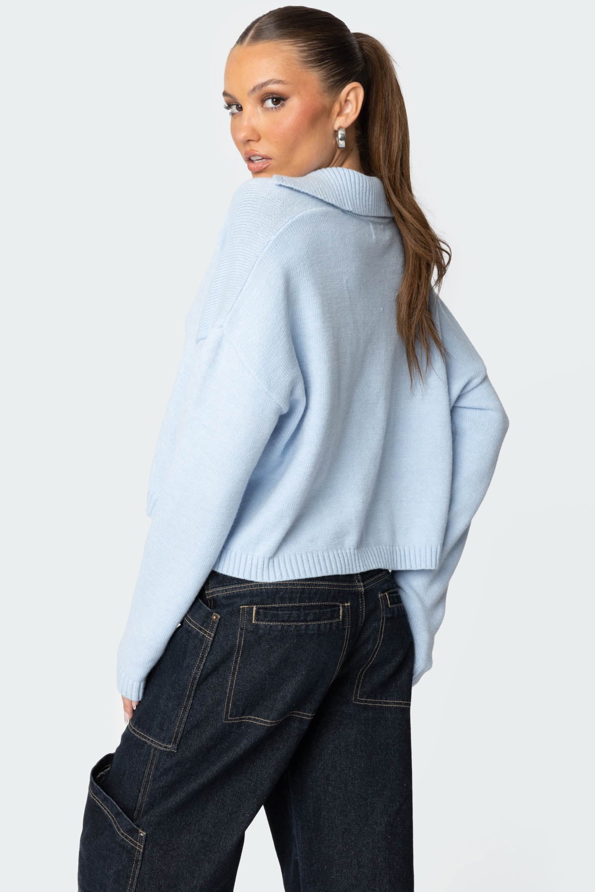 Marcie Oversize Cropped Sweater - Image 5